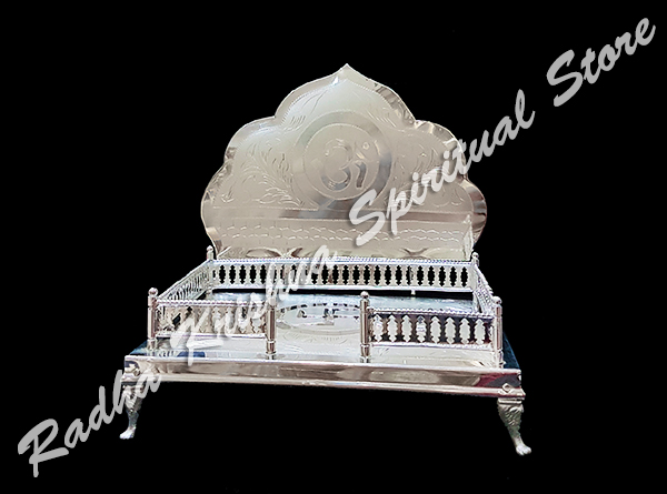 <p>
	Luxurious-Silver-Plated-Small Singhasan-Throne</p>