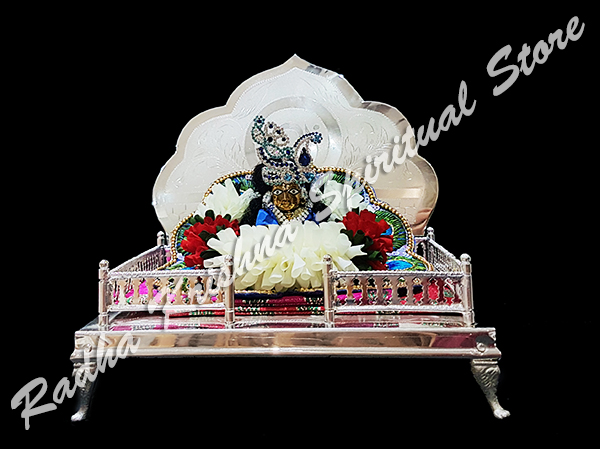 <p>
	Luxurious-Silver-Plated-Small Singhasan-Throne</p>