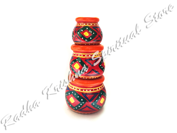 Mini Mangalam Matki Kalash Three Tier God Toy