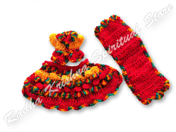 Paddle Pop Winter Woolen Devi Mata Dress