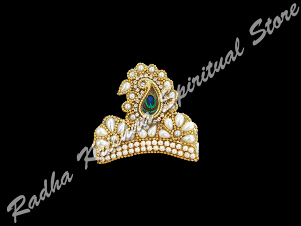 Pearly Peacock Goddess Devi Chandrika Crown