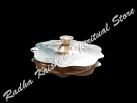 Stylish Flora Silver Plated Tilaka Kanaka Wati Box