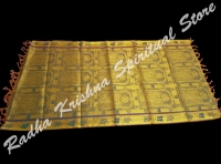 Tirupati Venkateswara Balaji Golden South Silk Puja Shawl