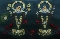 Twinkling Florets Radha Krishna Sringaar Set