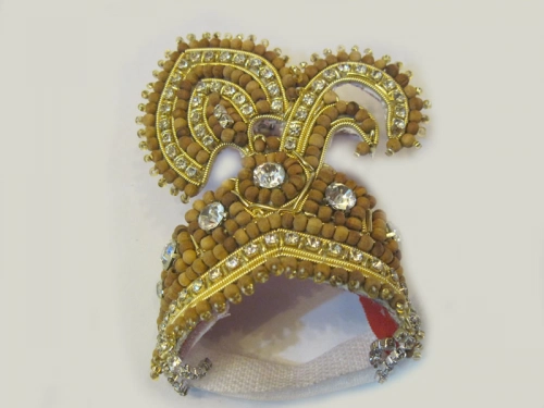 Real Tulsi Beads Krishna Crown