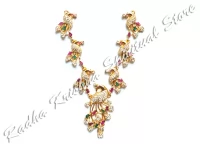 Peacock saga American Diamond Metal Necklace