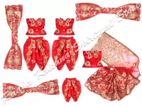 Angel Blossoms Large Ram Darbar Dress