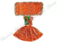 Apricot Blossoms God Durga Mata Dress