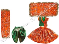 Apricot Blossoms Large Ganesh Lakshmi Dress