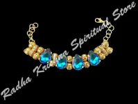 Aqua Treasure Metal hasli Chokar Necklace
