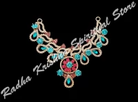 Aqua Waves Metal Hasli Choker Necklace