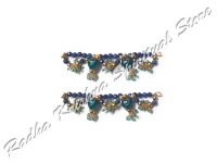 Aquatische Brillanz Natürliche Edelstein-Gott-Fußkettchen