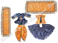 Celestial sparkles Large Radha Krishna Dress