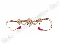 Ultra Ruby Floret Metal Sringaar Waistband