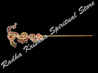 Flauta étnica de pavo real Krishna Murli Bansuri