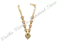 Feather smile American Diamond Metal Necklace