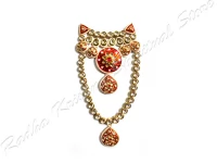 Flaming Hues Kundan God Deity Necklace Flaming Hues Kundan God Deity Necklace