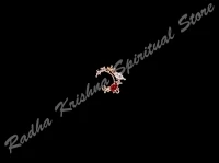 Garnet Tiny Florets Goddess Nath Nose Pin