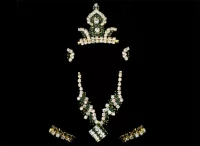 Jade Embellishment Deity Metal Sringaar Set