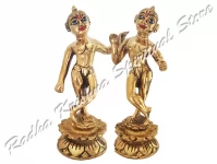 Sri Krishna Balraam Deities(Attached lotus base)