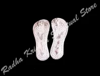 Lustrous Big Holy Paduka (pure silver)