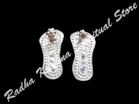 Lustrous Holy Paduka( pure silver)