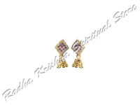 Marine meadows Medium Metal God jhumki Earrings