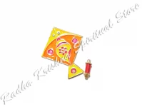Mini Kite Shankh Patang God Deity Meenakari Metal Toy