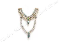 Oceanic Paradise American Diamond Metal Necklace