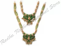 Olivine Meadows Twin Natural GemStone God Necklace