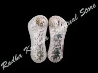 Budding Bliss Holy Paduka(pure silver)