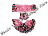 Peach Blossom Winter Woolen Devi Mata Goddess Dress