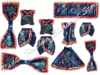 Peacock Orchards Large Ram Darbaar Dress