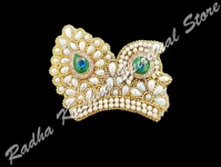 Pearly Peacock BrajRatna God Deity Mukut Crown