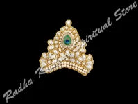 Pearly Peacock God Deity Mukut Crown