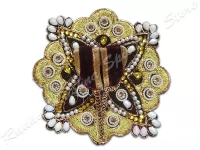 Plum Butterfly Hues Laddu Gopal Dress