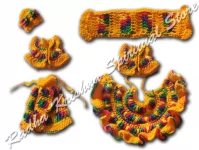 Rainbow Glow Magic Winter Radha Krishna Dress