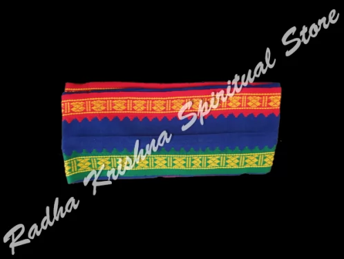 Blue Pure Cotton Thalapatti Angavastram