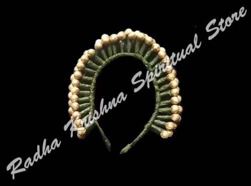 Golden Buds Flower Veni Gajra Hair Decoration