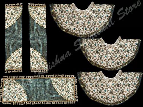 Heavenly Peacocks Jagannath Deity Set Dress