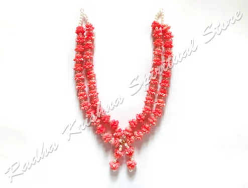 Lotus Kamala Blossoms Vaijayanti Mala Large God Necklace