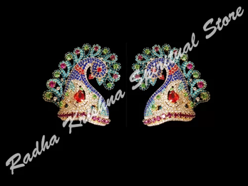 Peacock Affair Pair God Metal Mukut Crown
