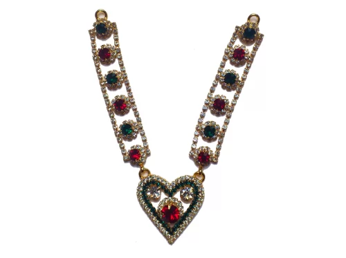 Rhythmische Herzen Sringaar Kleine Metall Halskette