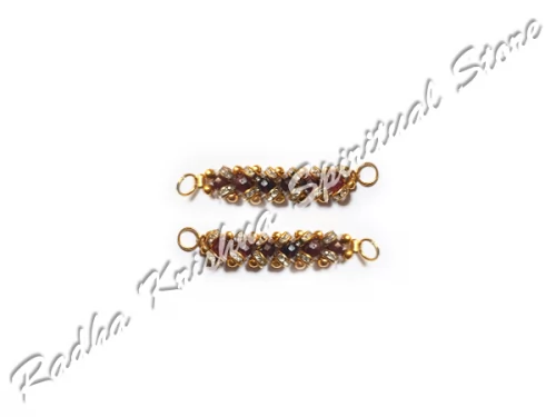 Scarlet Sandalwood Twin Natural GemStone God Armlets