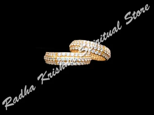 Funkelnden Flora American Diamond Metall Armreif Armlinge