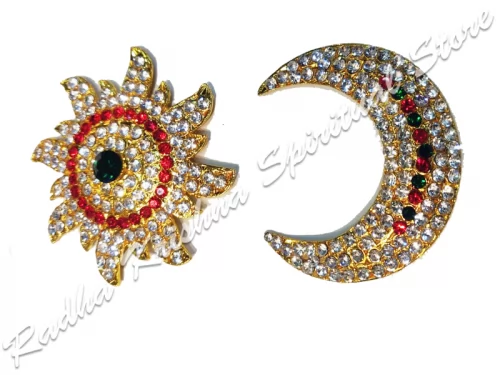 Glowing Sun Crescent Moon Ornament